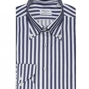 RARE! STENSTROMS Slimline Wide Stripe Shirt 39